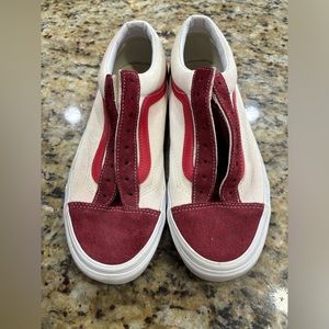 Vans Red and White Size 9